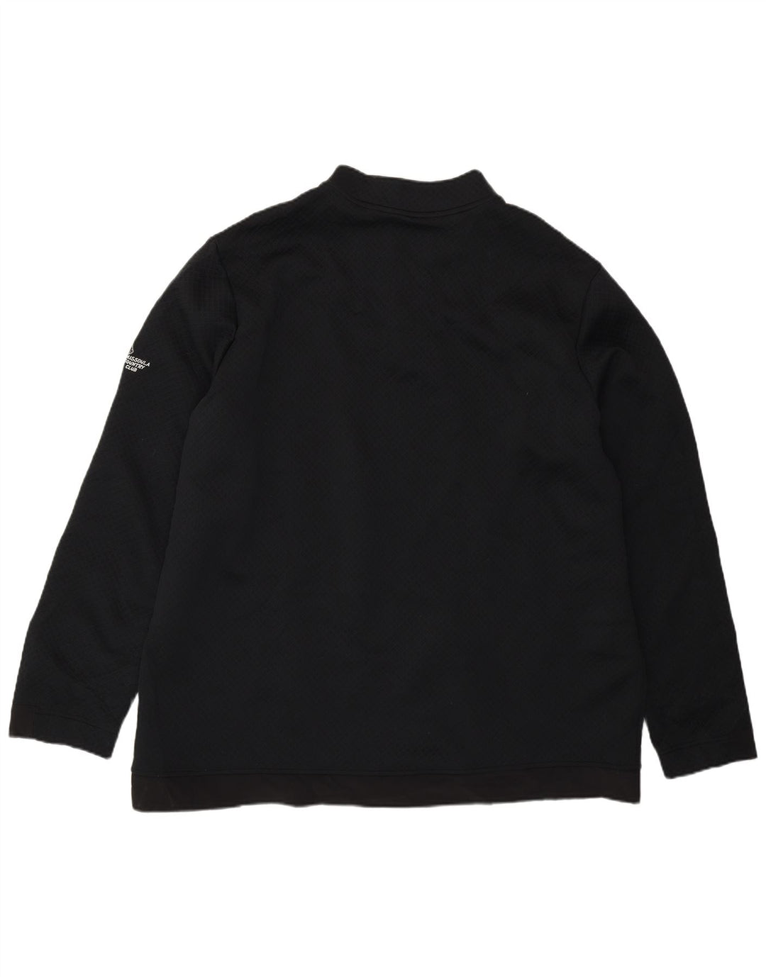 Мужской свитер Adidas с воротником на молнии 2XL, черный полиэстер
