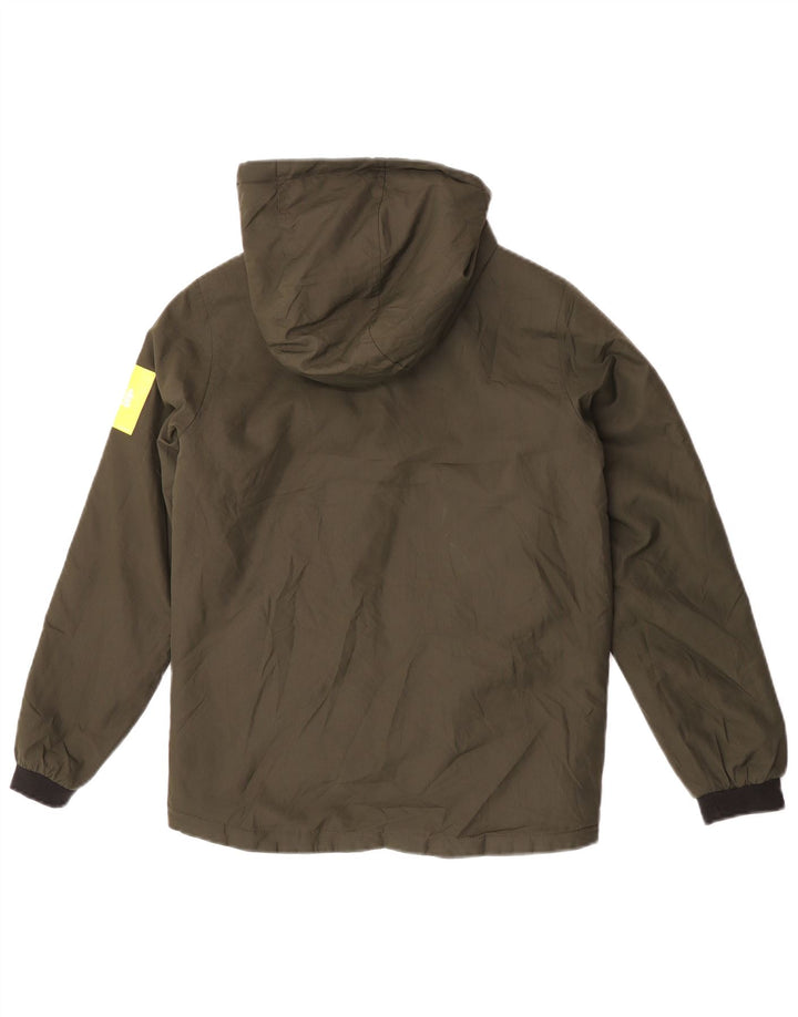 Куртка-бомбер с капюшоном Jack & Jones для мальчиков 11-12 лет цвета хаки