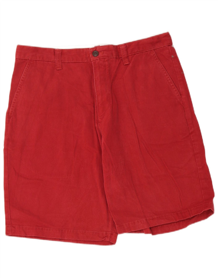 EDDIE BAUER Mens Chino Shorts W33 Medium Red Cotton