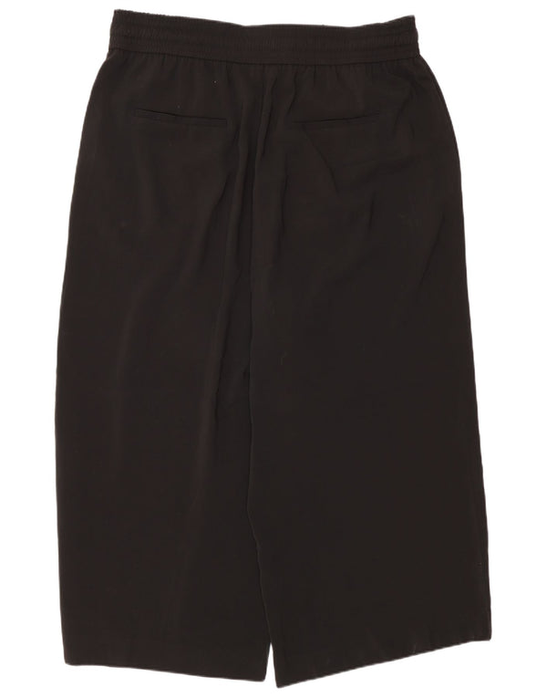 Женские повседневные брюки-кюлоты Zara 2XL W34 L25, черный полиэстер