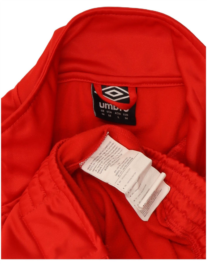 Мужской спортивный костюм Umbro, верхняя куртка, средний красный, полиэстер с цветными блоками