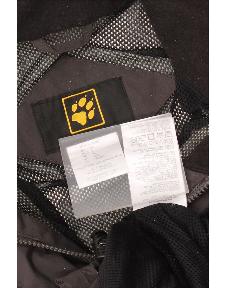 Мужская дождевик Jack Wolfskin UK 36/38 Средний Черный Полиамид