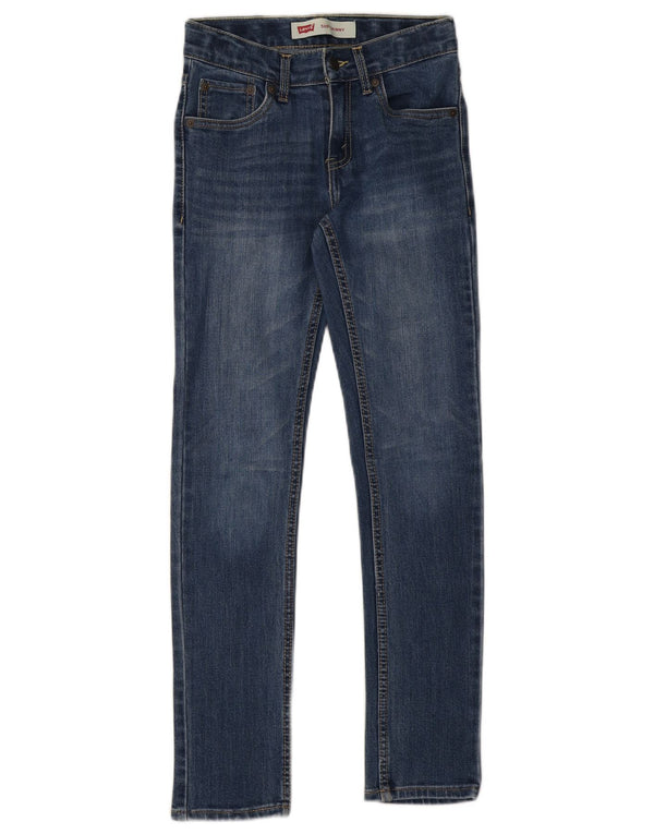 Джинсы скинни Levi's Girls 510 9–10 лет W22 L26, синий хлопок