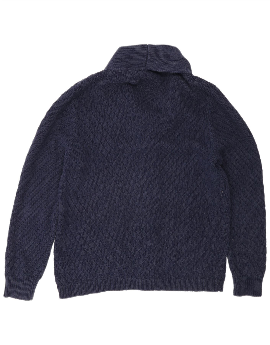 Мужской кардиган J. Crew, большой темно-синий хлопковый свитер