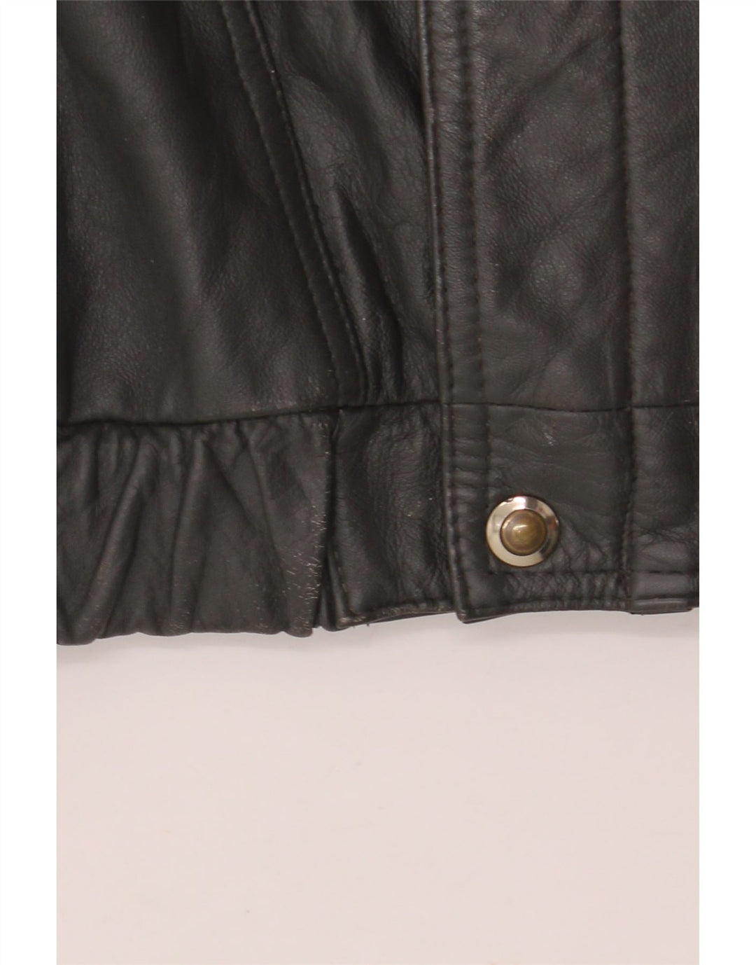 Винтажная мужская кожаная куртка IT 56 3XL черная