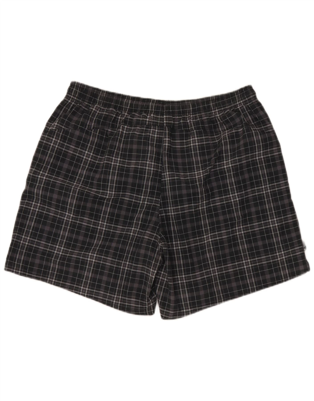 Мужские шорты для плавания ADIDAS, большие черные полиэстер в клетку