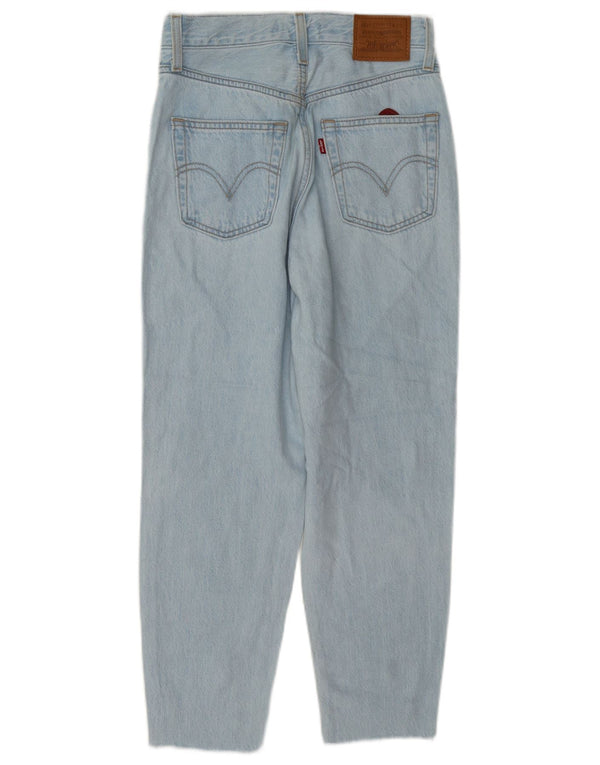 Женские зауженные джинсы Levi's с высокой талией W24 L24, синий хлопок