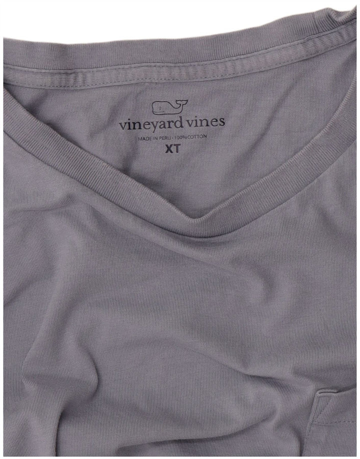 Мужская футболка с рисунком Vineyard Vines, топ XL, фиолетовый хлопок