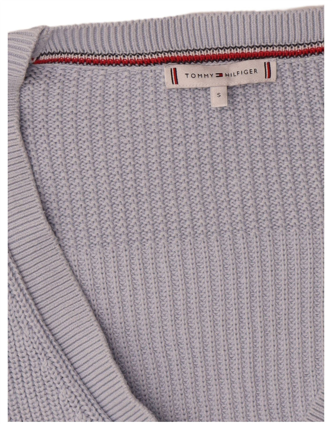 Женский свитер-кардиган оверсайз Tommy Hilfiger UK 10, маленький синий