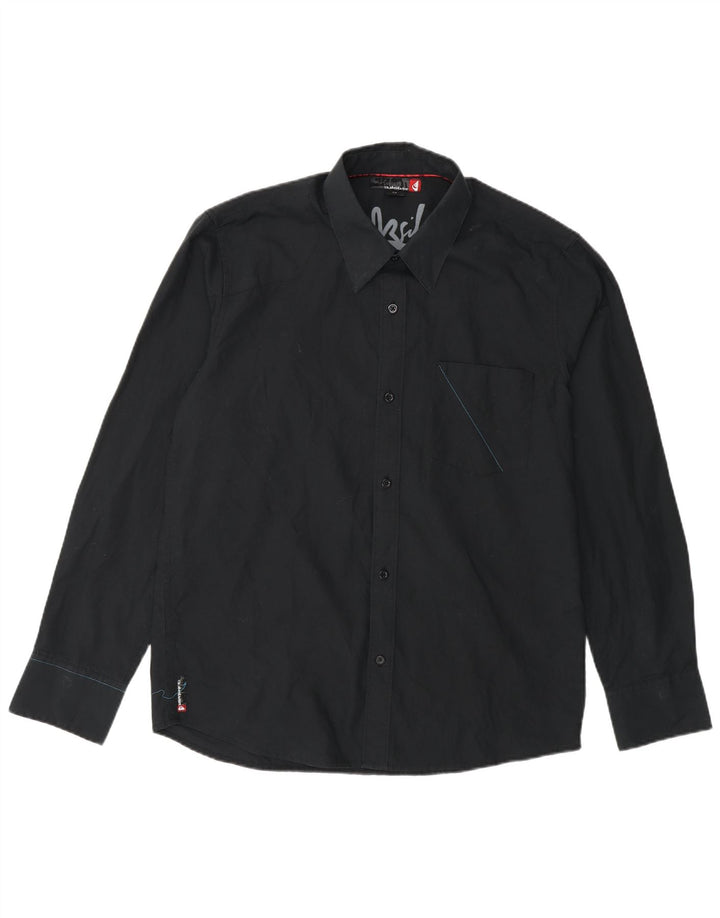 Мужская рубашка с рисунком Quiksilver, маленький черный полиэстер
