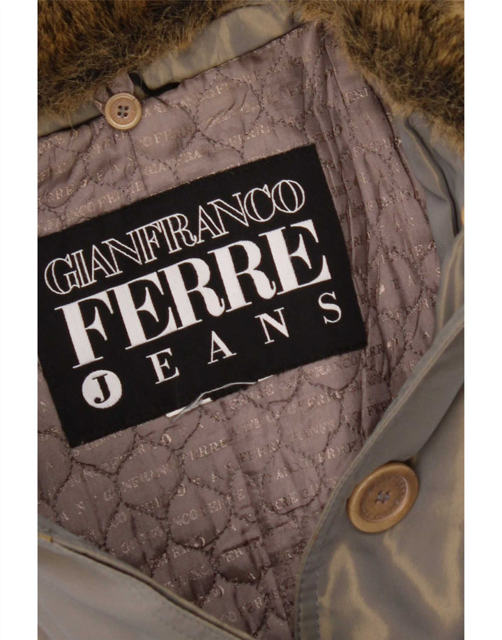 Женский Тренч Gianfranco Ferre UK 12 Средний Серый