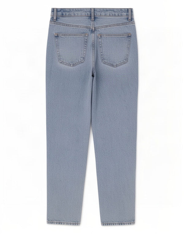 Topshop Womens Mom High Waist Tapered Jeans W28 L30 Blue Cotton