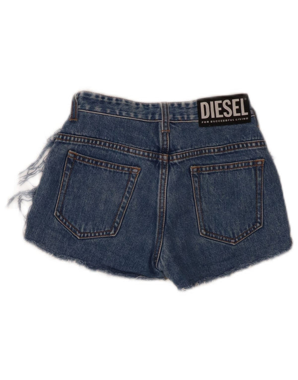DIESEL Girls Denim Shorts 7-8 Years W22  Blue Cotton
