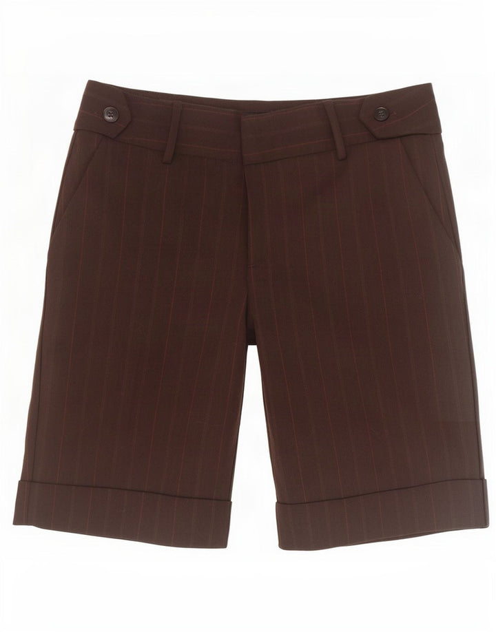 Женские шорты чинос Zara EU 40 Medium W30, полиэстер в коричневую полоску