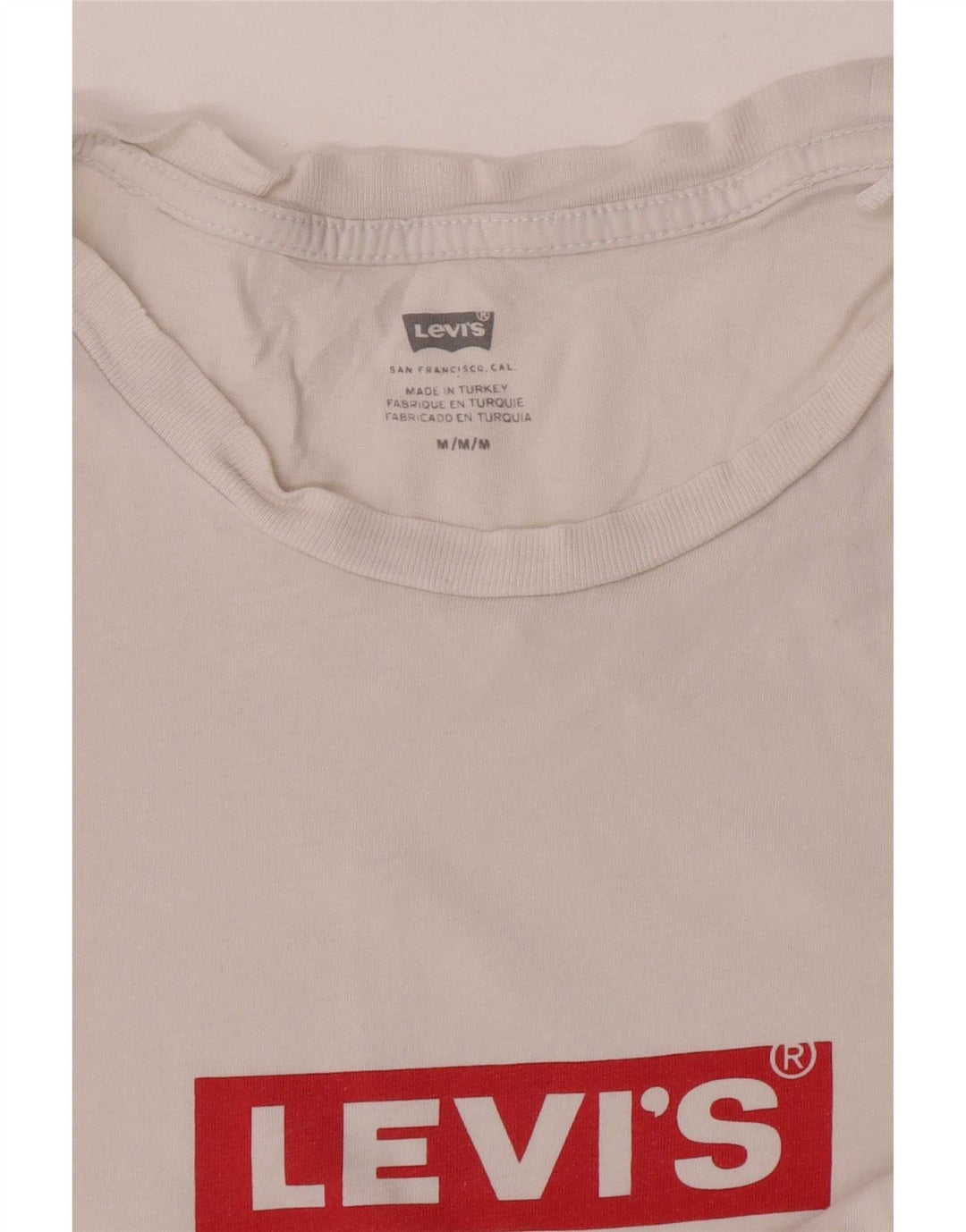 Мужская футболка с рисунком Levi's, средний белый цвет