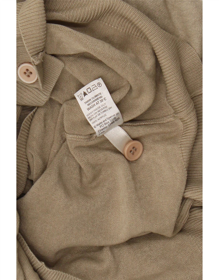 Женский кардиган Marks & Spencer Blue Harbour UK 12, средний бежевый