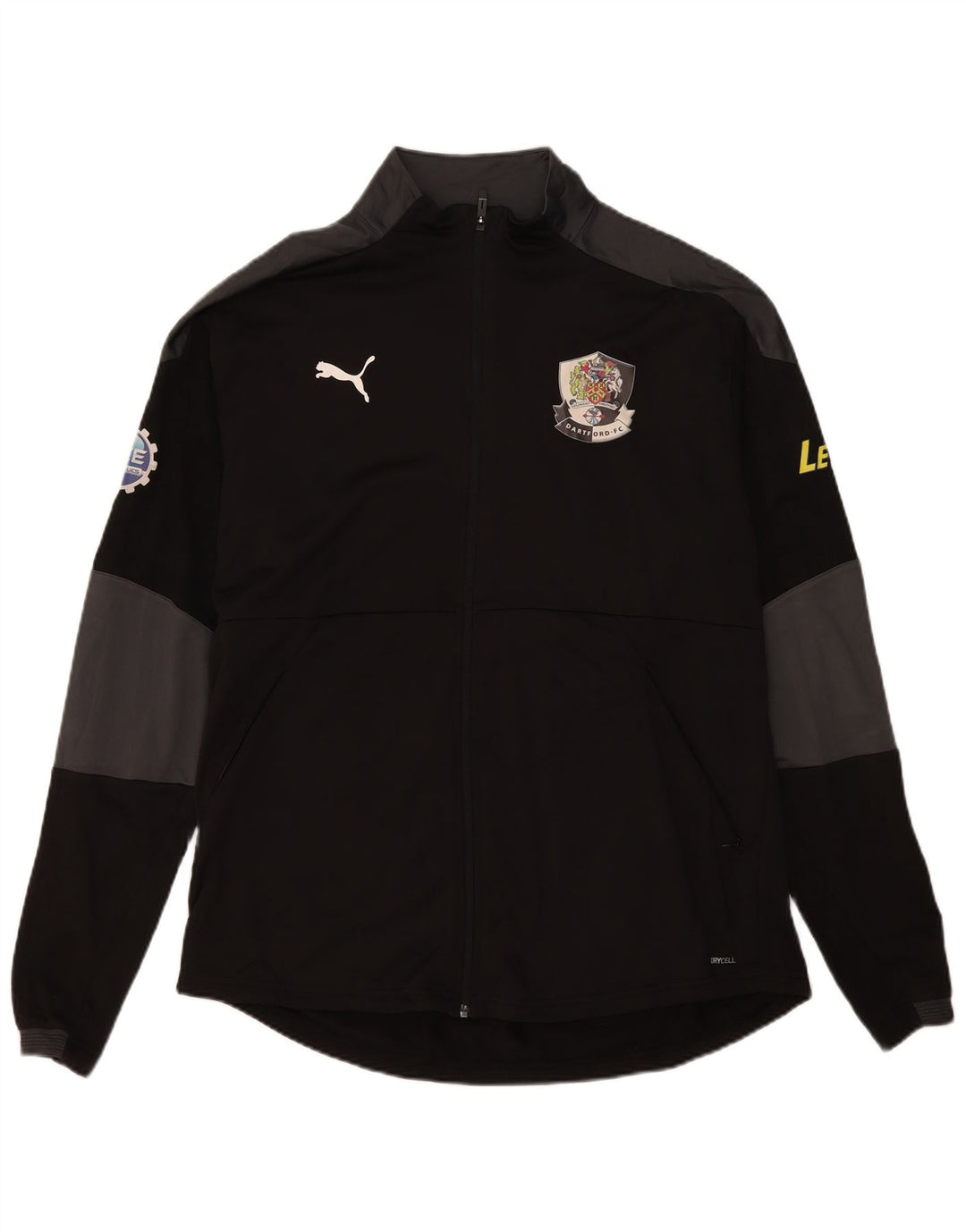 Мужской спортивный костюм PUMA с графическим рисунком, верхняя куртка 2XL, черный полиэстер с цветными блоками