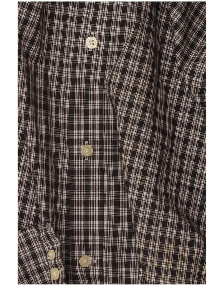 Мужская рубашка свободного кроя Eddie Bauer 2XL, черная клетка, хлопок