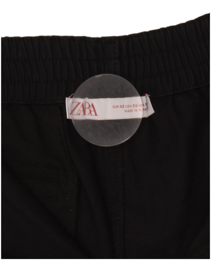 Мужские шорты-карго Zara EU 42, большие, W32, черные, хлопковые
