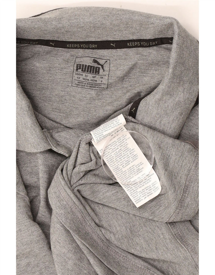 Мужская рубашка поло Puma Barcelona с графическим рисунком, маленькая серая, хлопковая