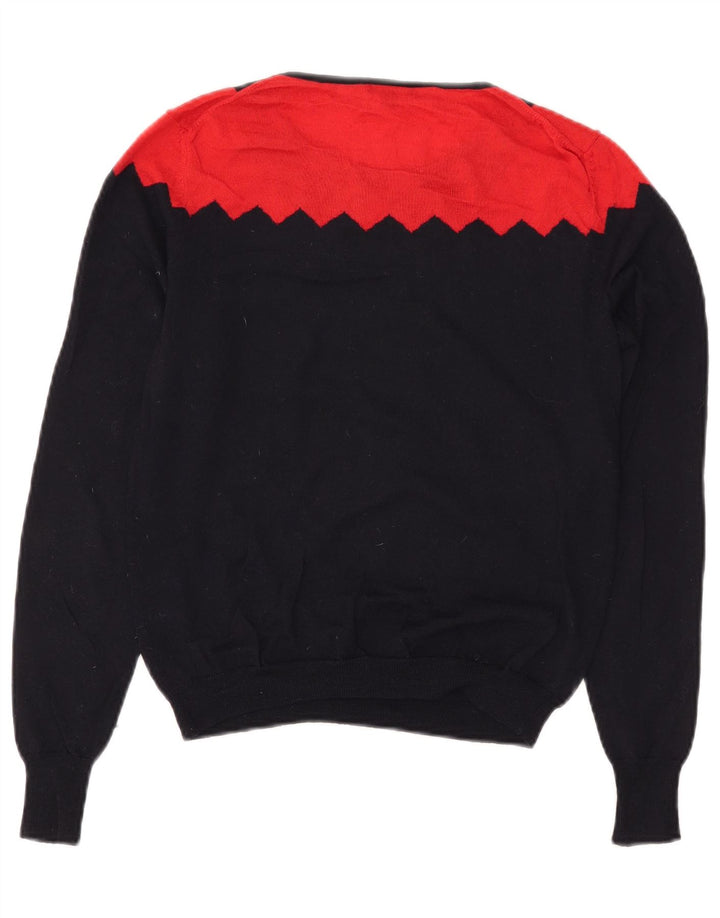 Женский джемпер с вырезом «лодочка» HOBBS, Великобритания, 10, маленький, темно-синий, с цветными блоками