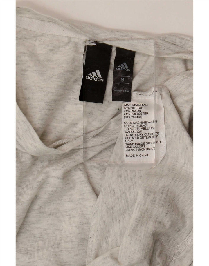 Женская футболка Adidas Top UK 12 Medium Grey Хлопок