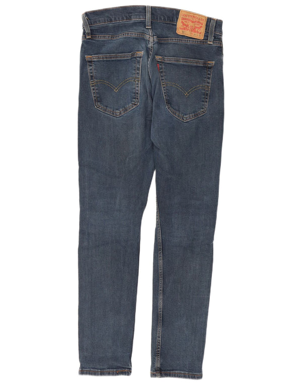 Мужские зауженные зауженные джинсы Levi's 512 W30 L30 синие, хлопок