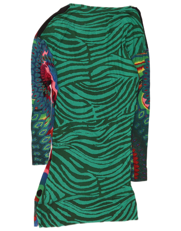 Женское платье-футляр с рисунком Desigual UK 18 XL, разноцветное с геометрическим узором