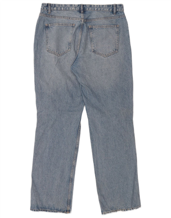 Женские прямые джинсы Zara EU 44, большие W34 L32, синие
