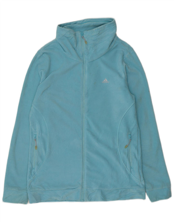 Женская флисовая куртка Adidas UK 18 XL, синяя, полиэстер