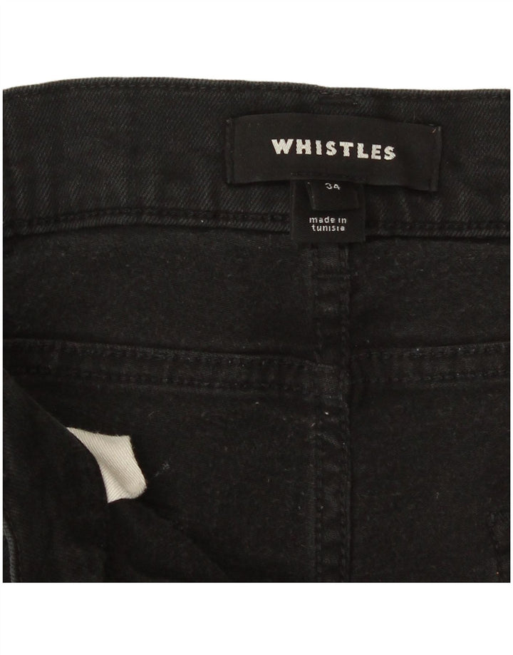 Женские укороченные джинсы Whistles Slim W34 L25, черные