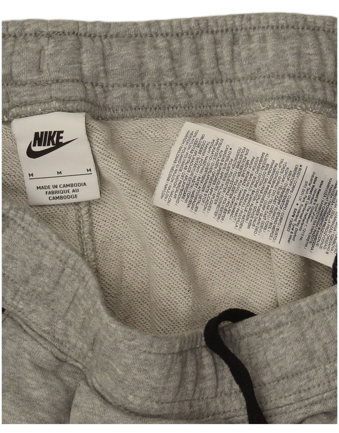 Мужские спортивные шорты Nike среднего серого цвета, хлопок с цветными блоками