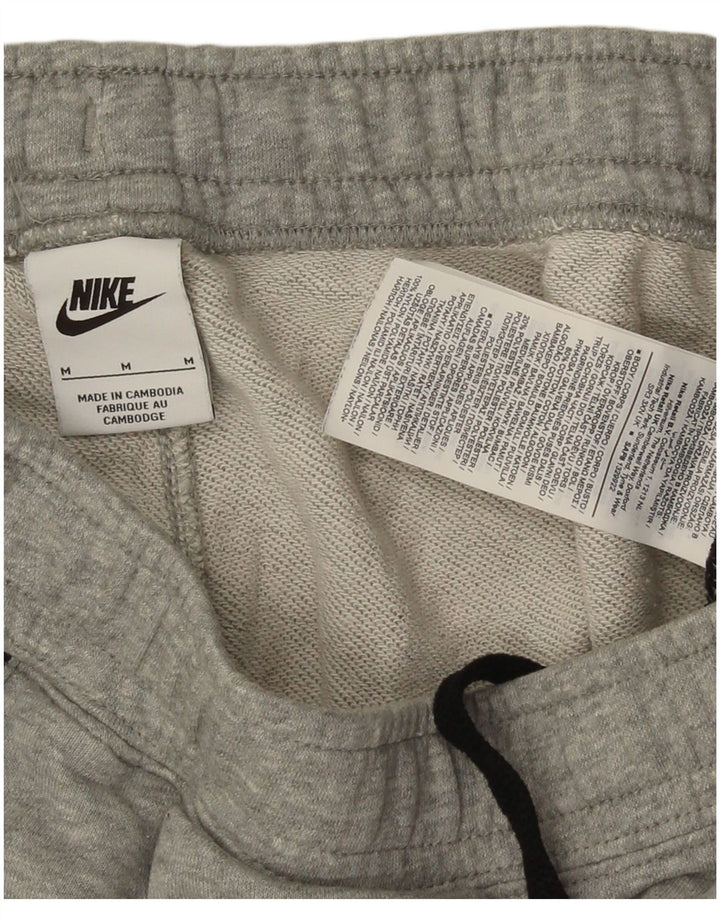 Мужские спортивные шорты Nike среднего серого цвета, хлопок с цветными блоками