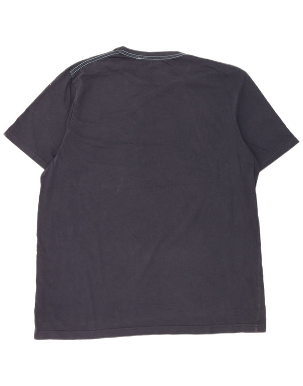 Мужская футболка с рисунком Mountain Warehouse Top XL, темно-синий хлопок