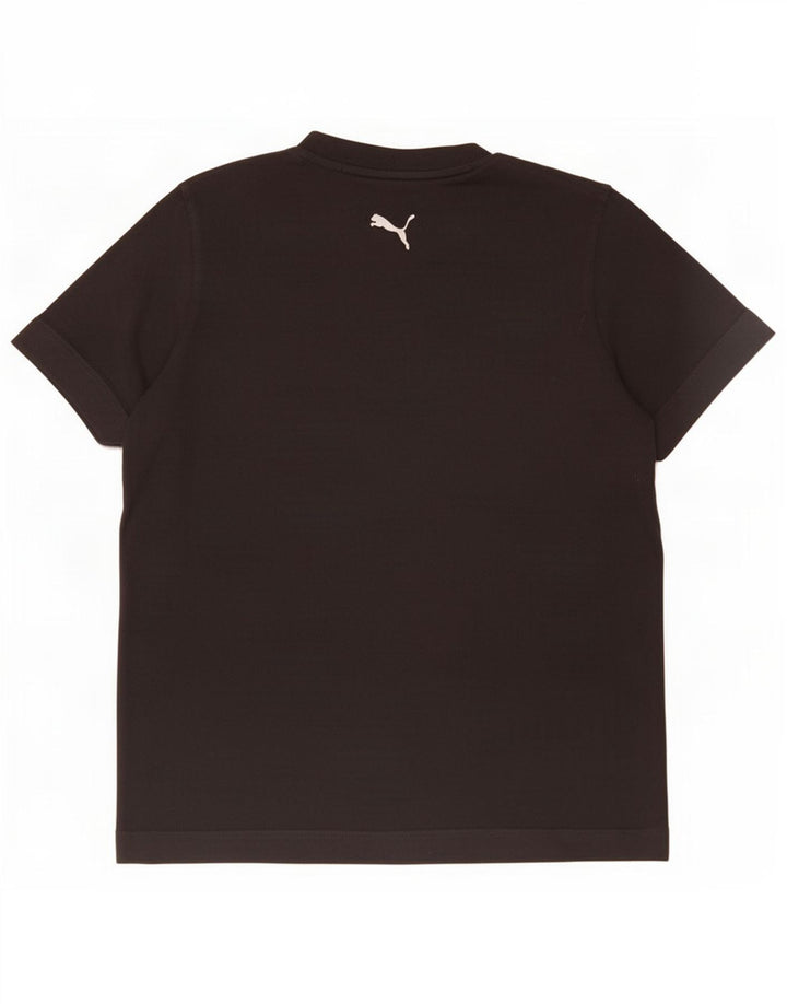 Мужская футболка с рисунком Puma, маленькая, черная