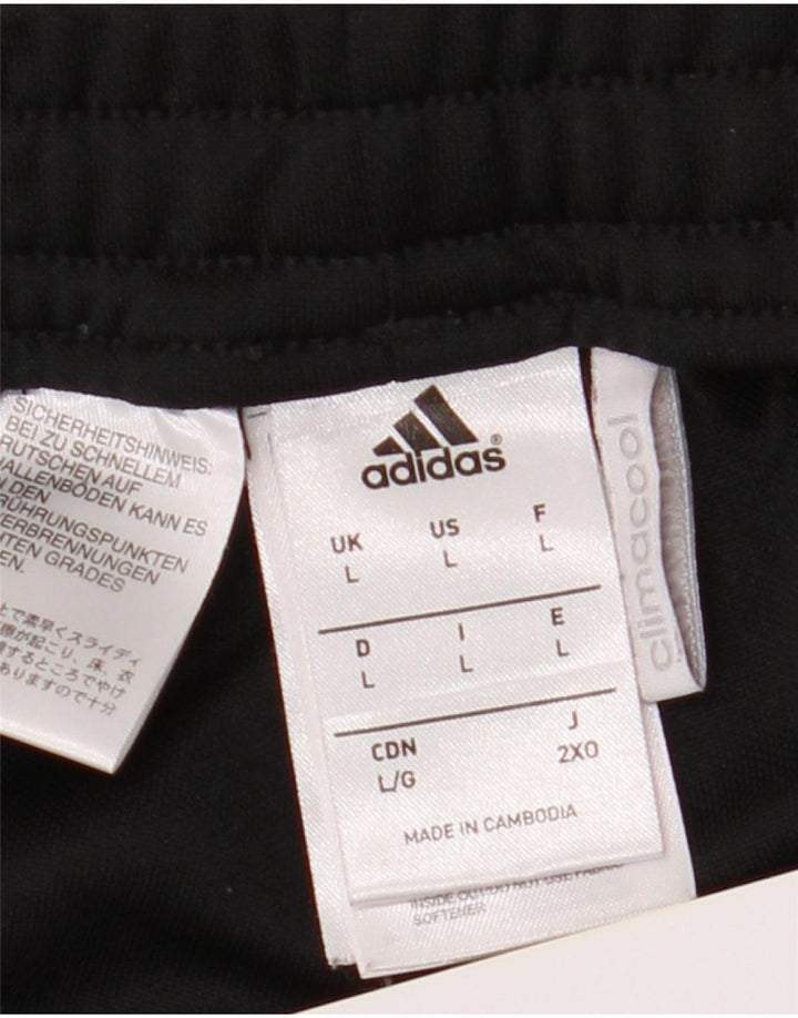 Мужские спортивные брюки Adidas Climacool, большие черные полиэстеровые брюки