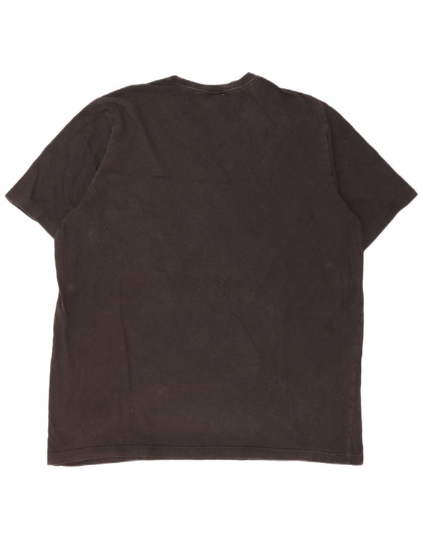 Adidas Мужская футболка с рисунком Top XL Черный хлопок