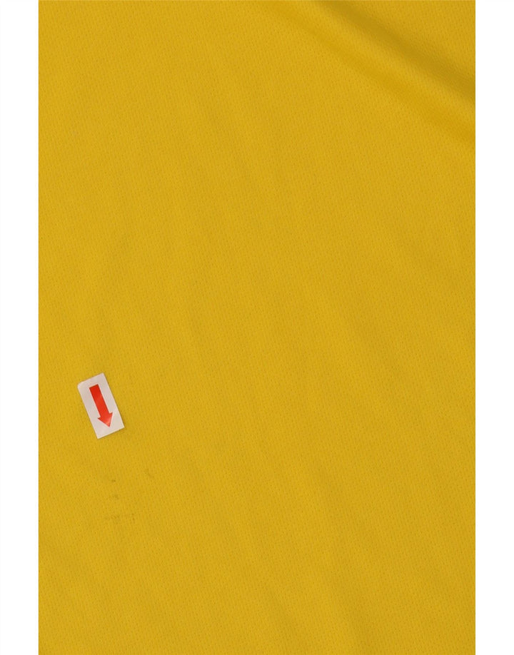 Adidas Мужская футболка Climalite Верх из полиэстера среднего желтого цвета