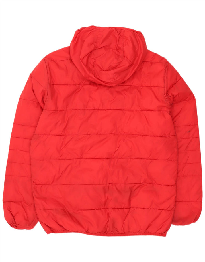Мужская стеганая куртка с капюшоном JACK & JONES UK 40, большая красная