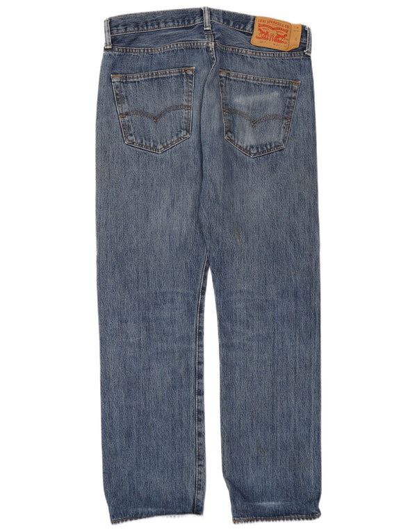 Мужские прямые джинсы Levi's 501 W32 L30 синие, хлопок