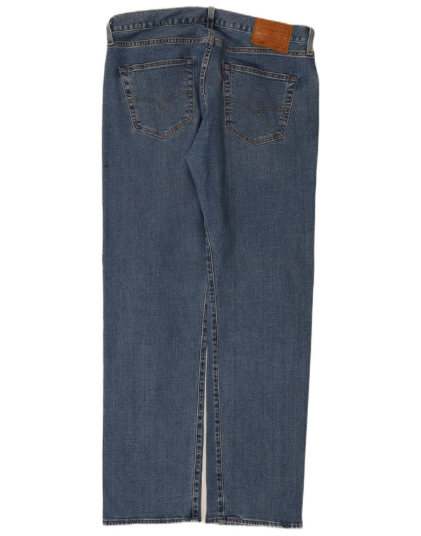 Мужские прямые джинсы Levi's 501 W33 L32 синие, хлопок