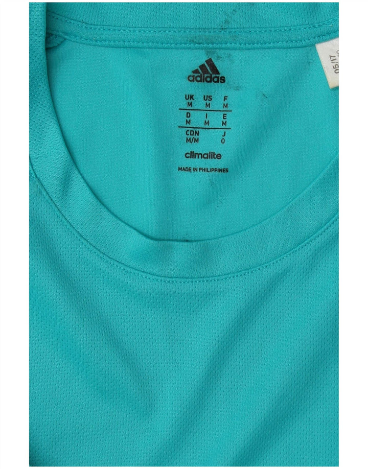 Мужская футболка Adidas Climalite Top Medium Бирюзовый