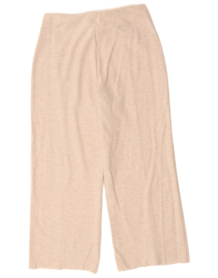 Женские широкие спортивные брюки Zara UK 12, средний бежевый