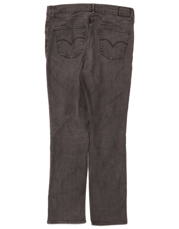 Женские прямые джинсы Levi's 724 с высокой посадкой W32 L30 Серые лиоцелл