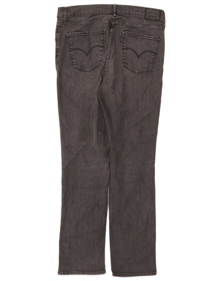 Женские прямые джинсы Levi's 724 с высокой посадкой W32 L30 Серые лиоцелл