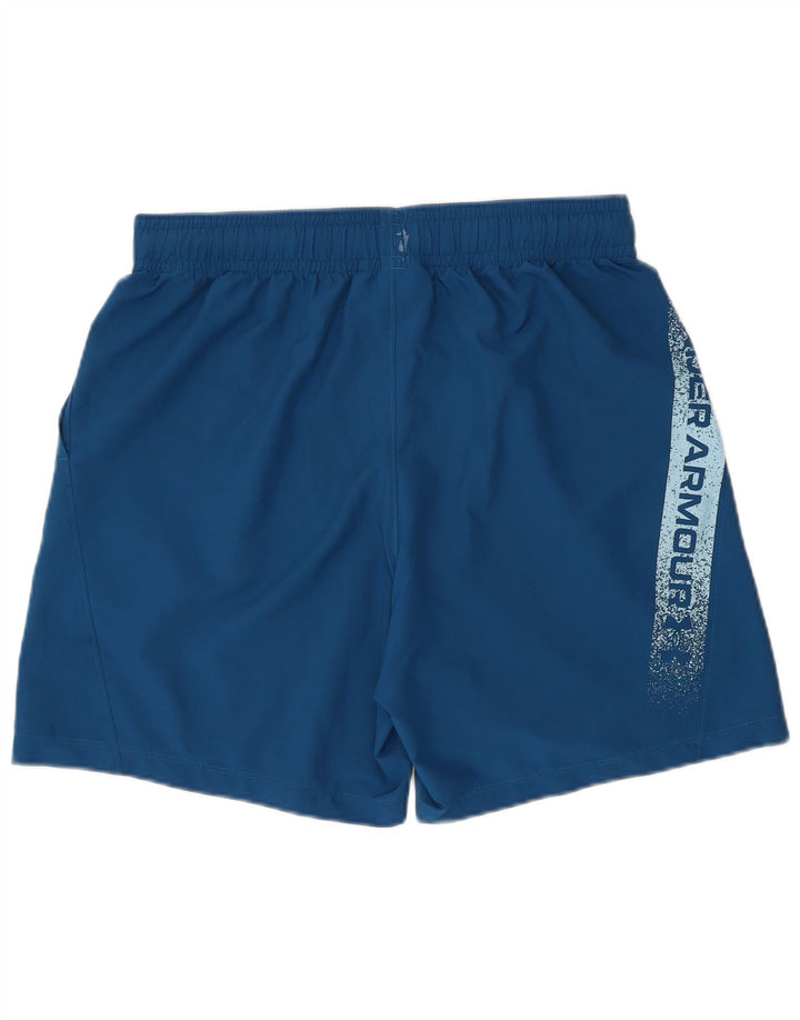 Мужские спортивные шорты с рисунком UNDER ARMOR, большие синие