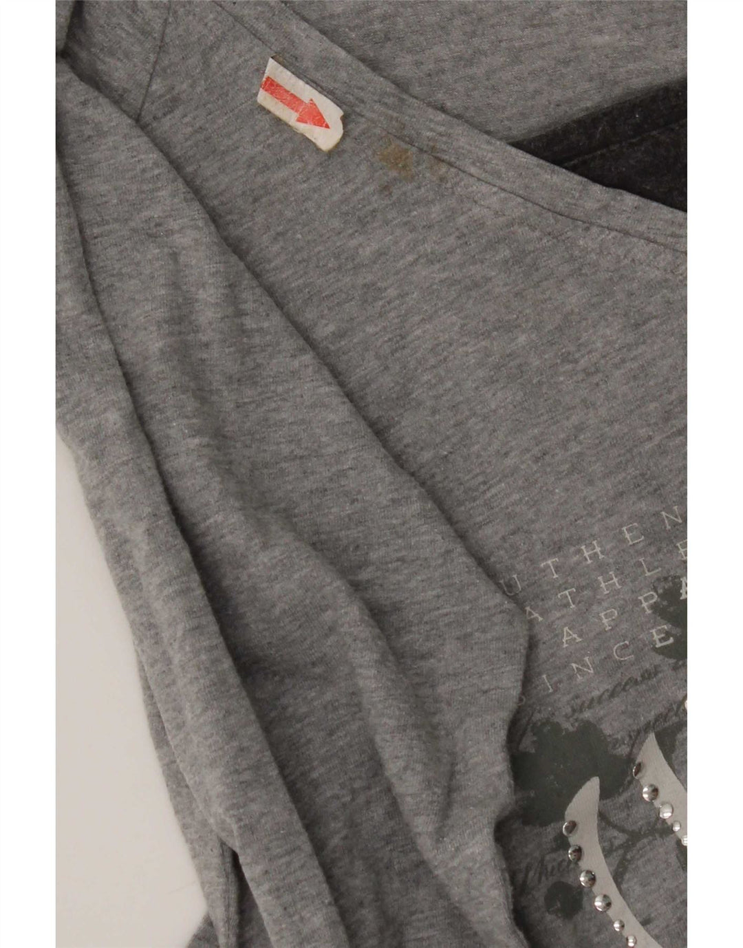 Женский топ Champion Heritage Fit с графическим рисунком и длинными рукавами, Великобритания 12, средний серый цвет
