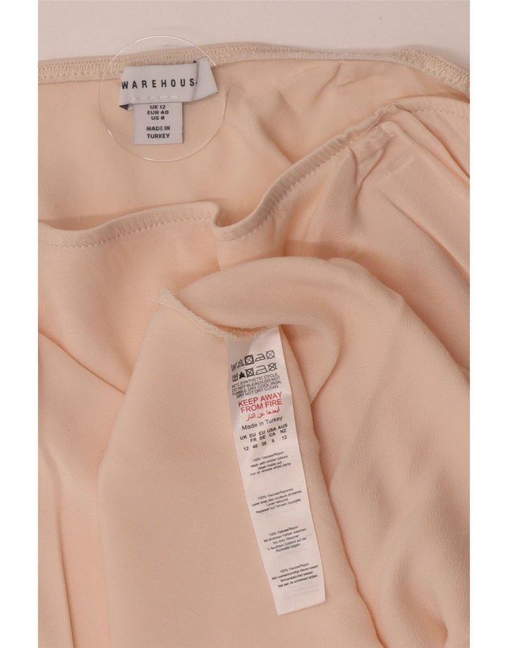 Юбка макси женская Warehouse UK 12 Medium W28 Бежевая вискоза