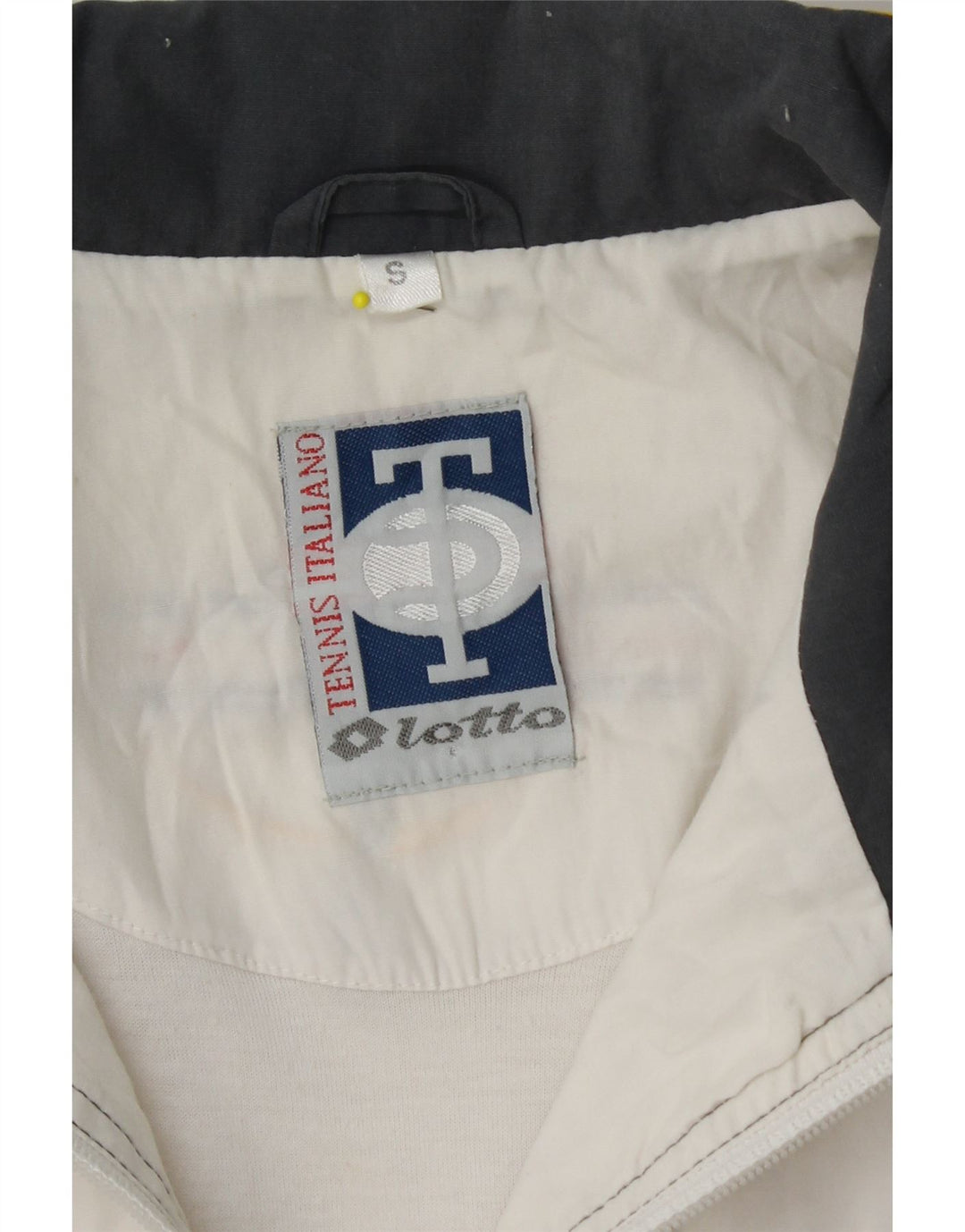 LOTTO Мужской спортивный костюм свободного покроя с графическим рисунком, верхняя куртка, маленький белый, с цветными блоками