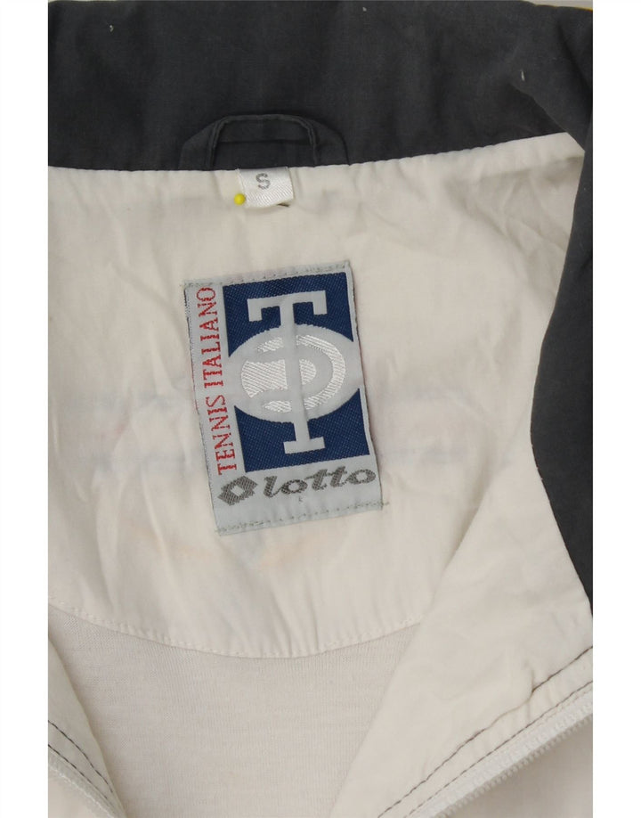 LOTTO Мужской спортивный костюм свободного покроя с графическим рисунком, верхняя куртка, маленький белый, с цветными блоками